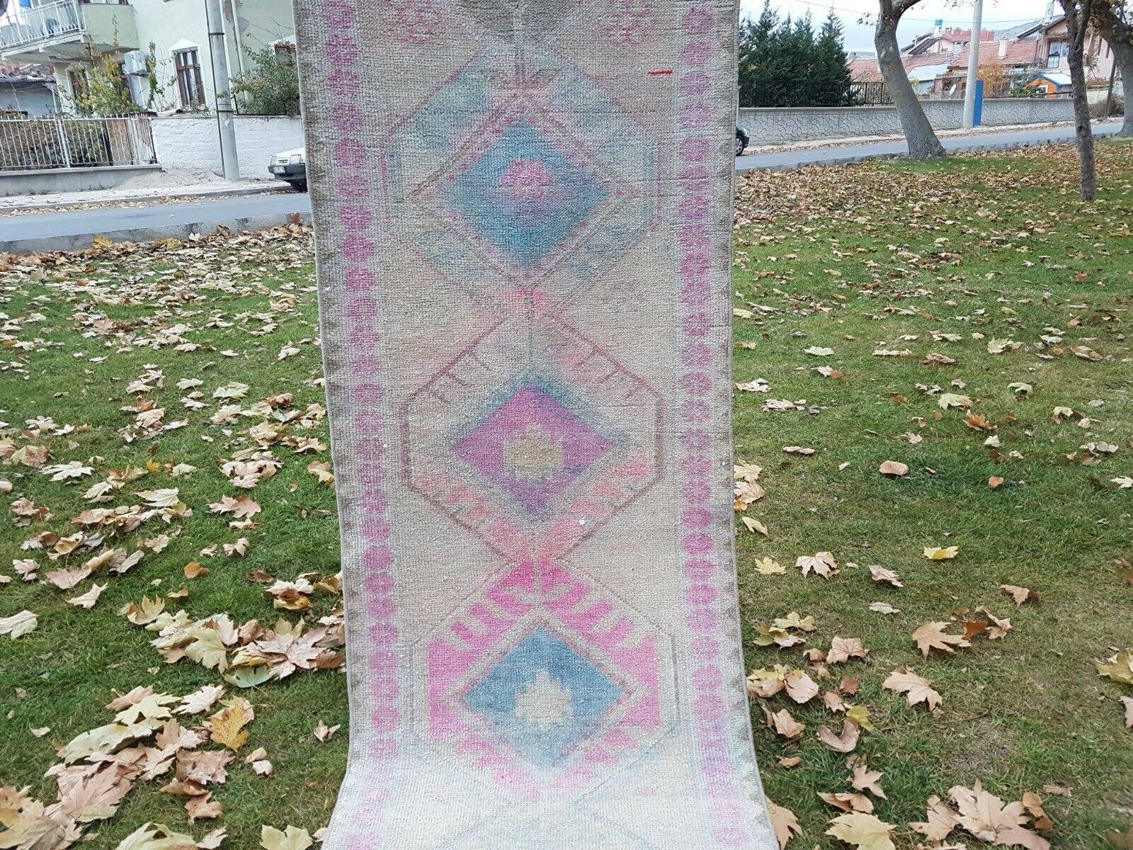 Vintage Herki Runner Rug 2'7'' x 13'1''
