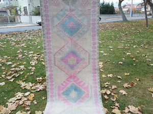 Vintage Herki Runner Rug 2'7'' x 13'1''