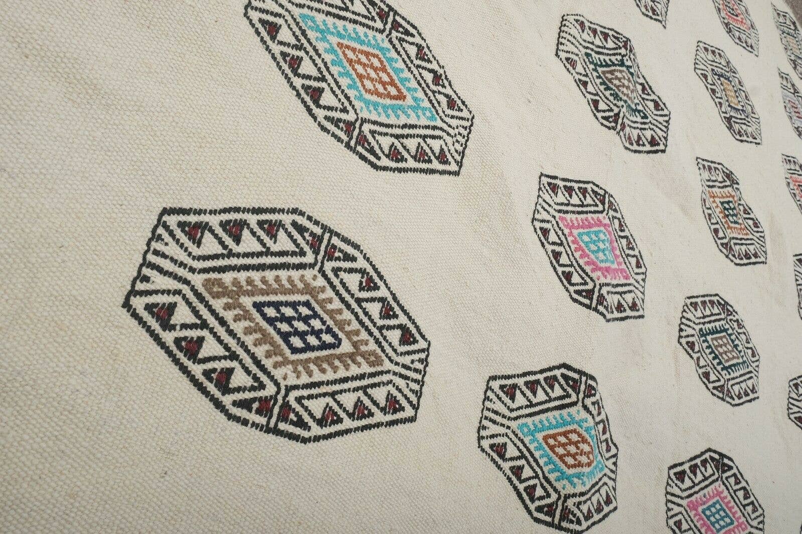 Vintage Turkish Konya Kilim Rug 5'4'' x 7'3''