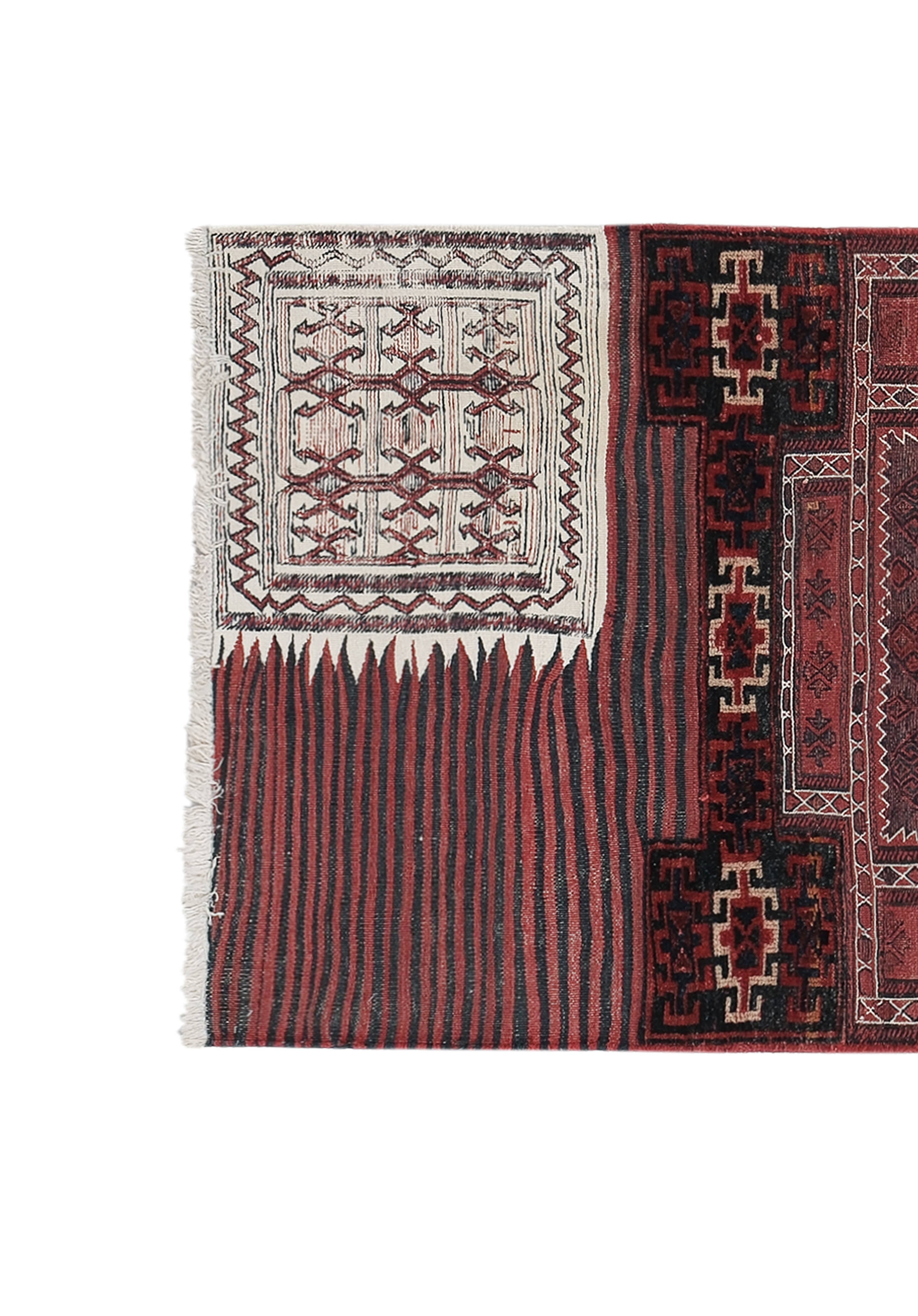 Vintage Turkish Anatolian Rug 3'1'' x 7'7''