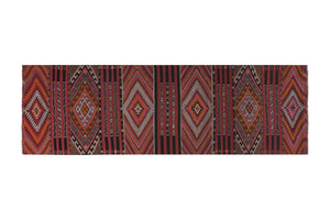 Vintage Turkish Kilim Runner 4'8'' x 14'7''