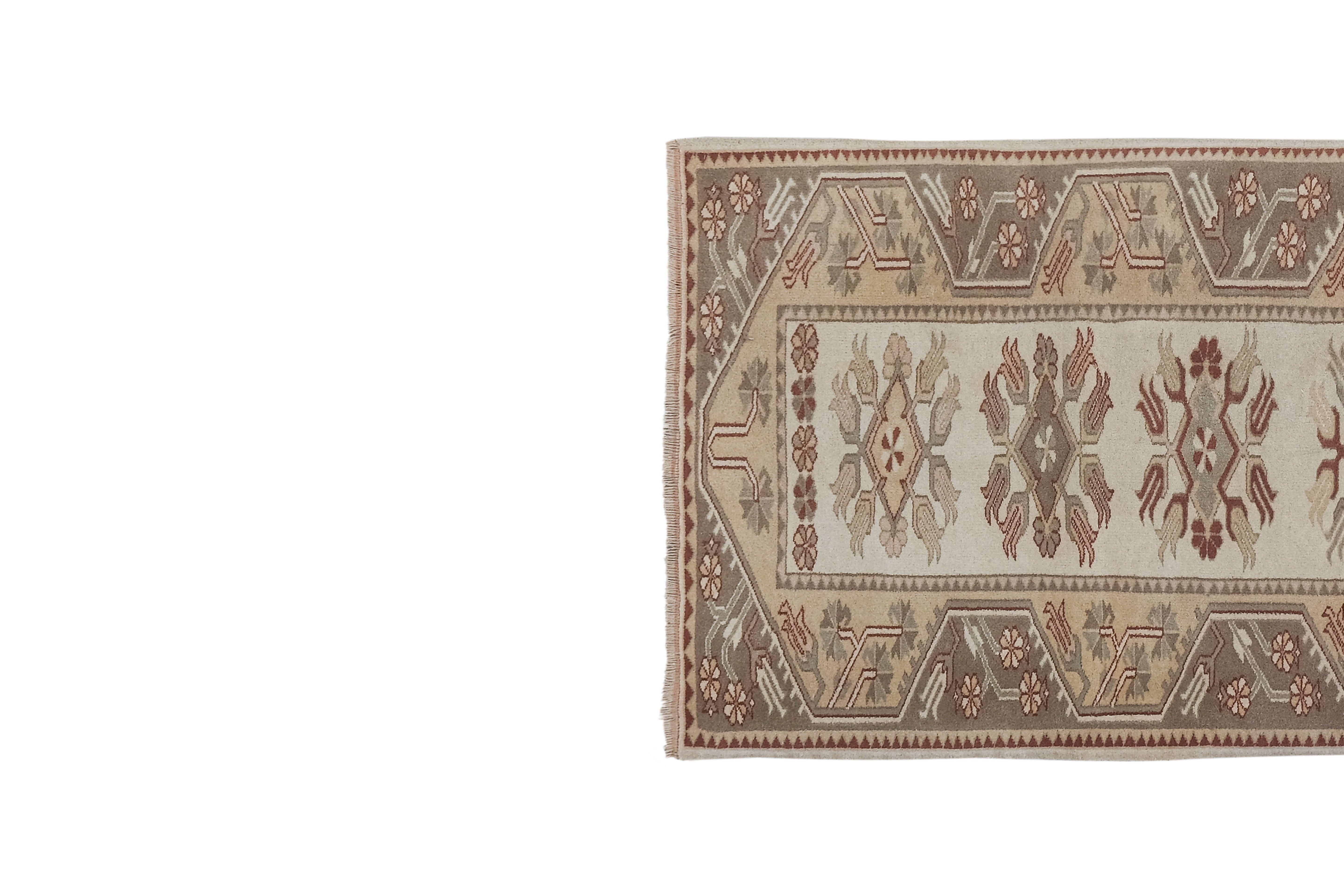 Vintage Oushak Runner 3'3'' x 9'3''