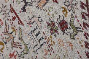 Vintage Turkish Soumac Kilim Rug 3'6'' x 6'1''
