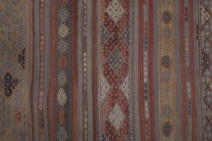 Vintage Turkish Kilim Runner 2'6'' x 10'8''