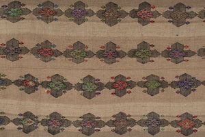 Vintage Turkish Karapinar Kilim Rug 4'7'' x 7'5''
