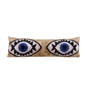Silk Ikat Velvet Pillow Cover | 16'' x 48''