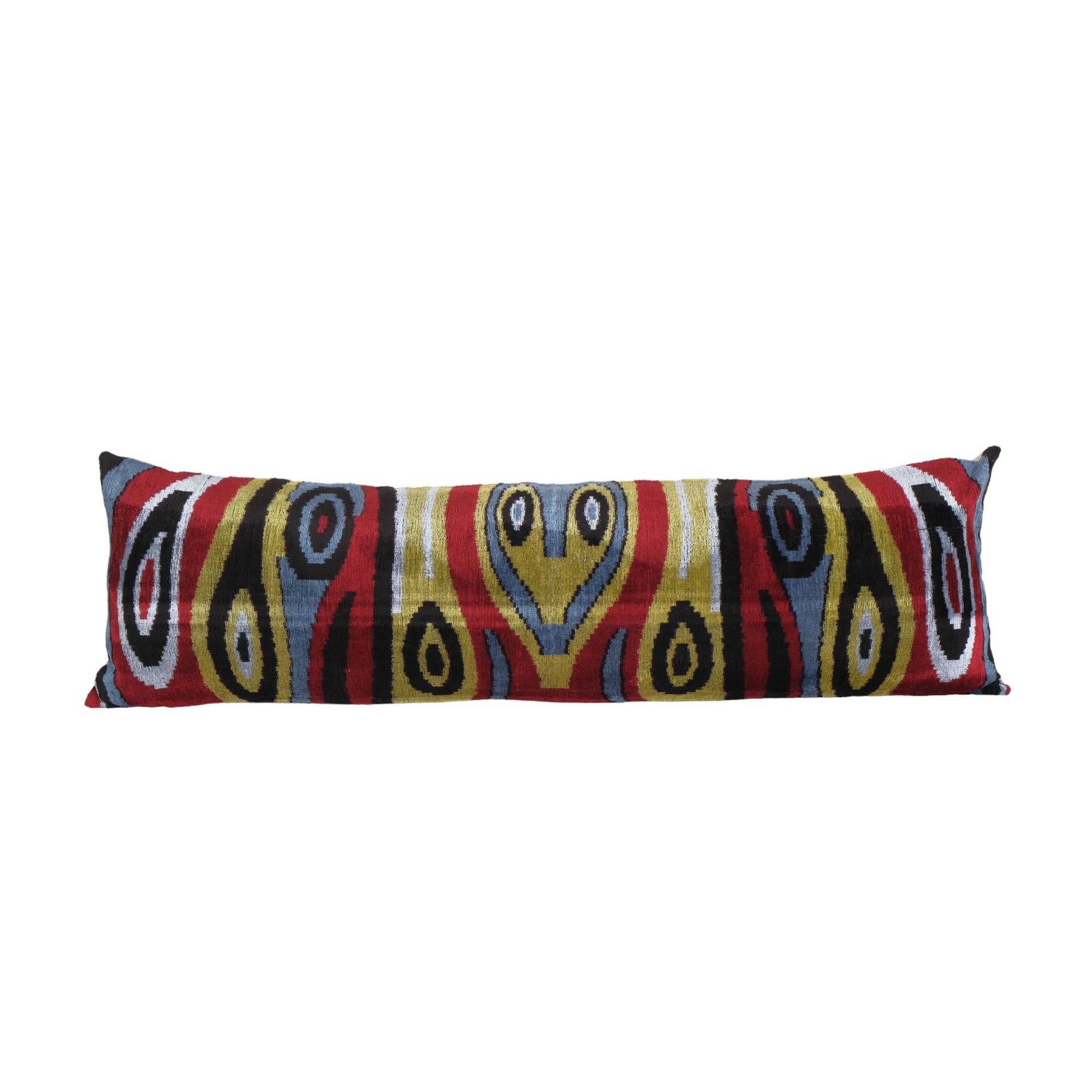 Silk Ikat Velvet Pillow Cover | 14'' x 50''