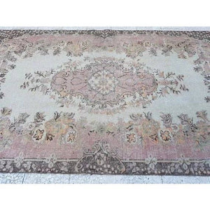 Vintage Oushak Rug 5'5'' x 8'10''