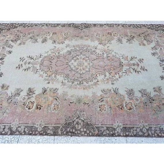 Vintage Oushak Rug 5'5'' x 8'10''