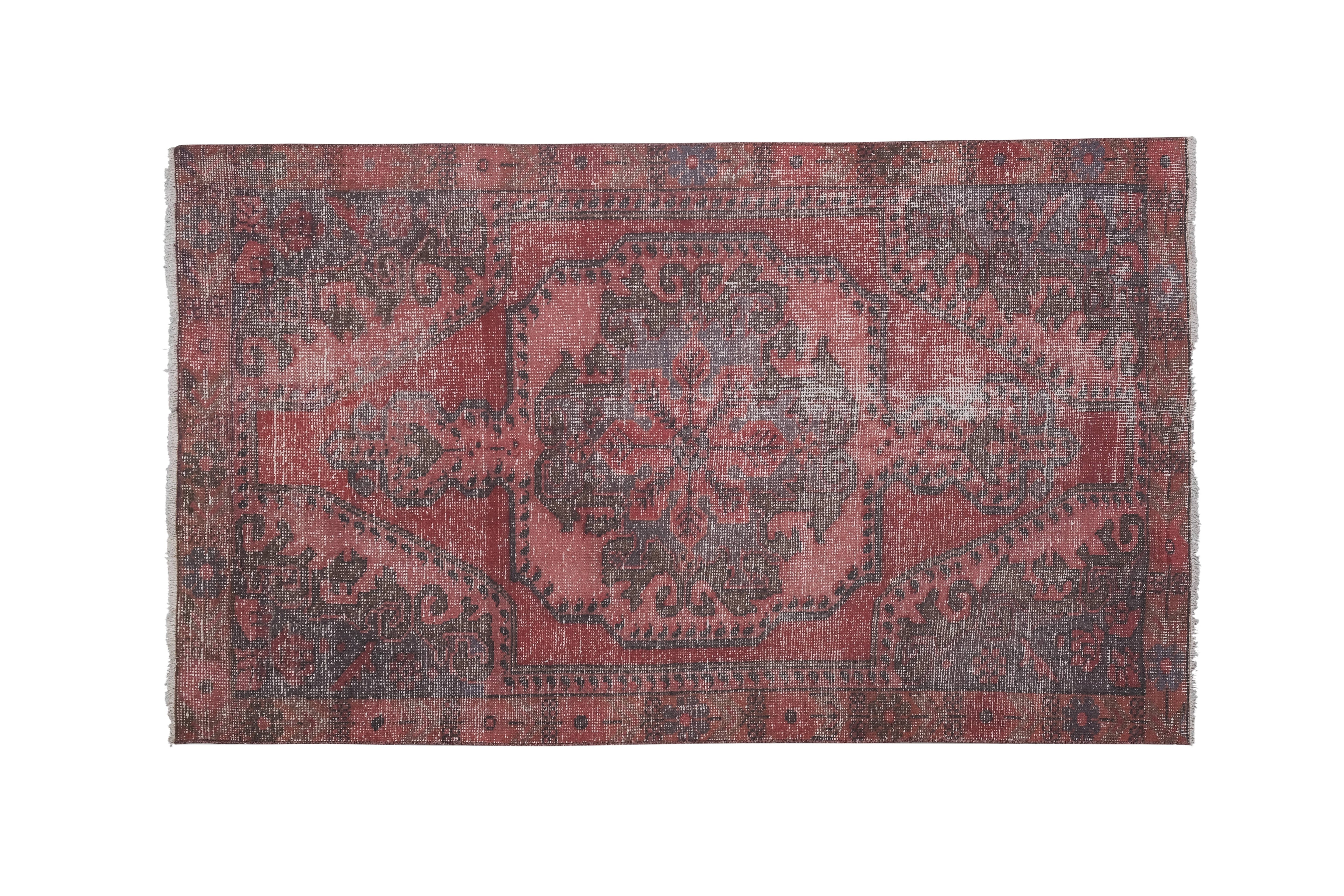 Vintage Turkish Rug 4'1'' x 6'7''