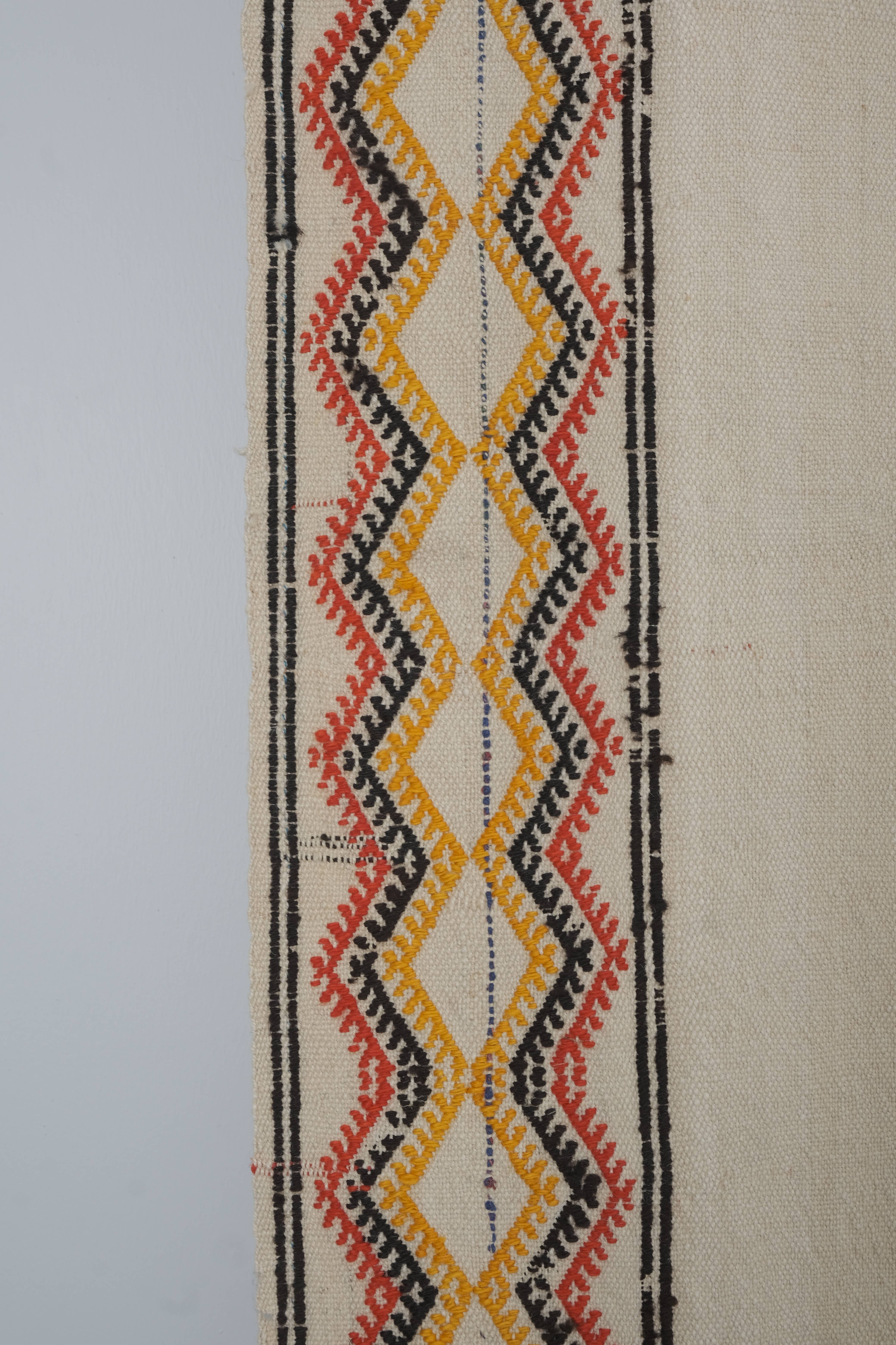 Vintage Turkish Kilim Runner 2'1'' x 15'2''