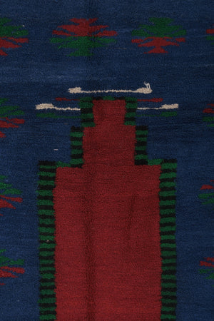 Vintage Turkish Tulu Rug 3'7'' x 5'3''