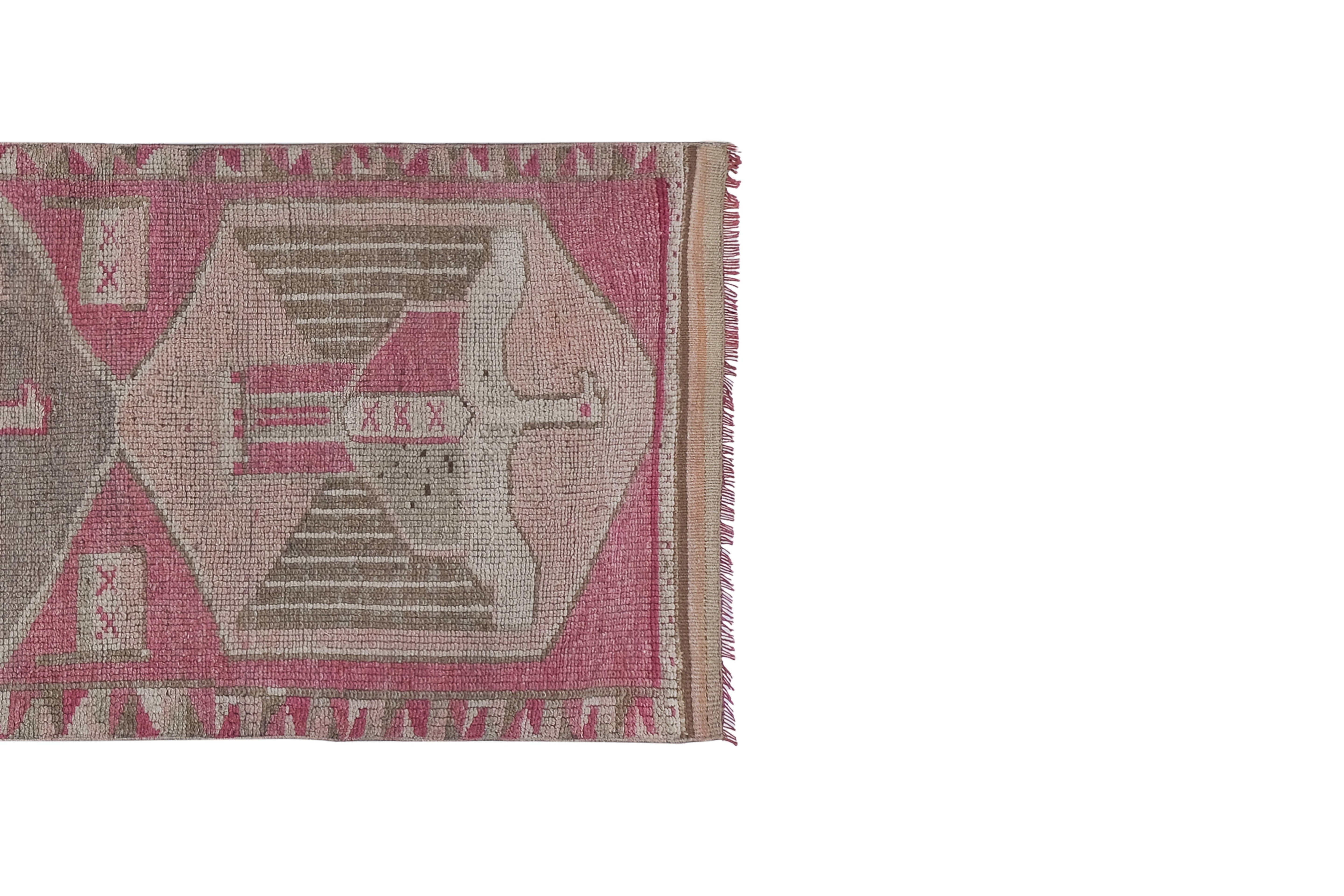 Vintage Turkish Runner Rug 3'5'' x 11'6''