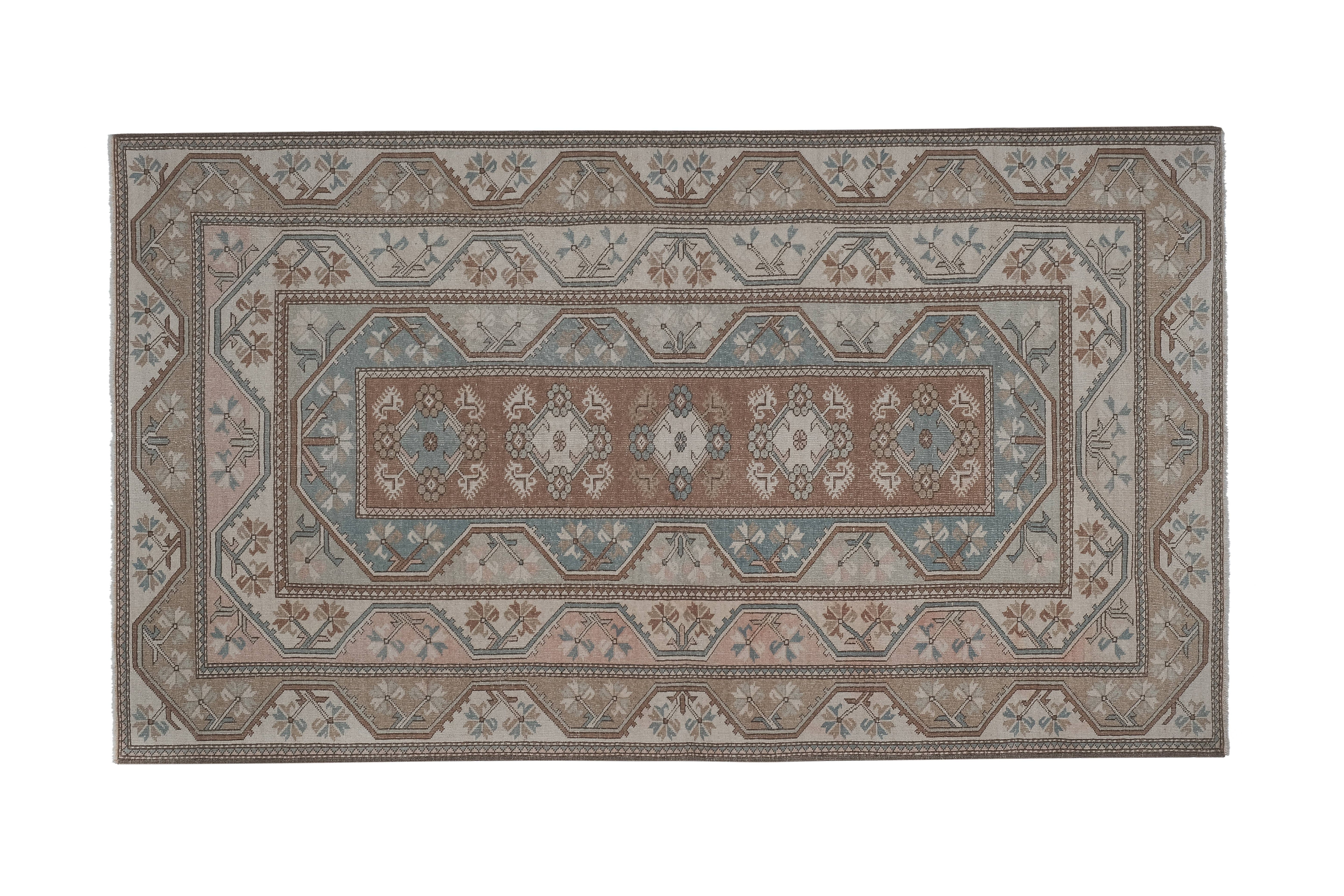 Vintage Oushak Rug 5'2'' x 8'11''