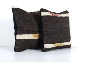 Kilim Pillow Cover Set of 2 | 15'' x 15''