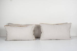 Silk Ikat Velvet Pillow Cover Set of 2 | 14'' x 51''