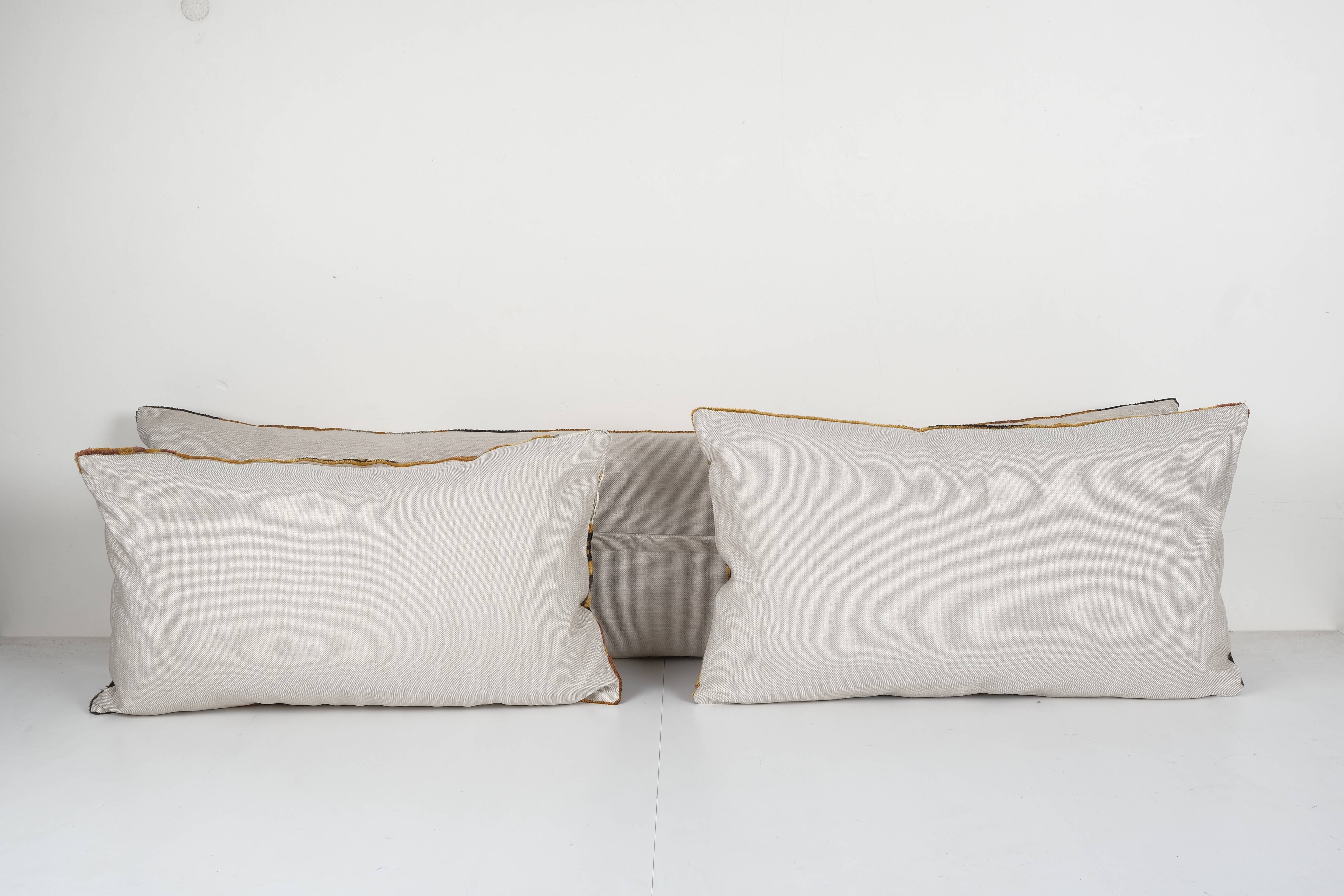 Silk Ikat Velvet Pillow Cover Set of 2 | 14'' x 51''