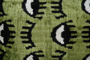 Silk Ikat Velvet Pillow Cover | 16'' x 24''
