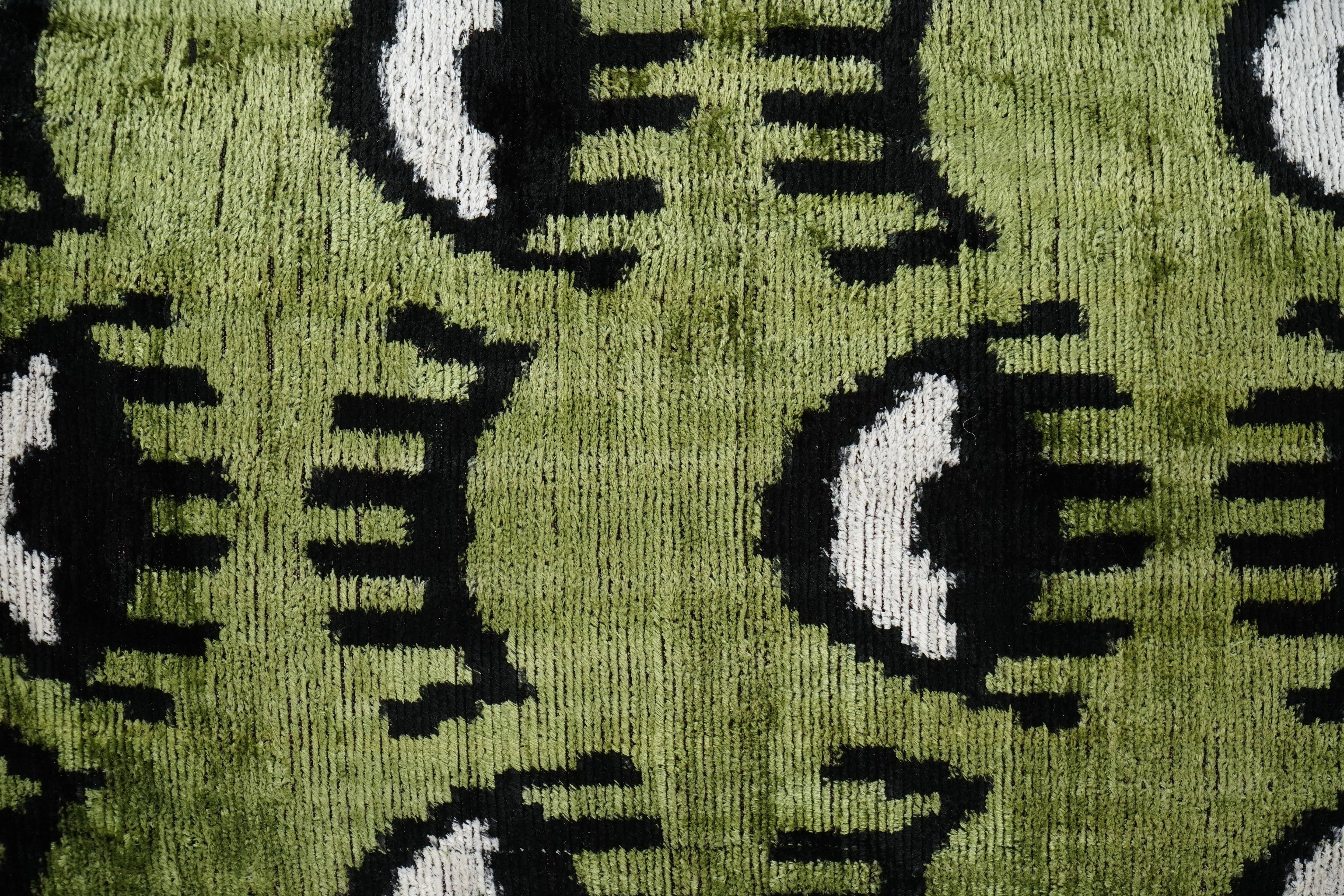 Silk Ikat Velvet Pillow Cover | 16'' x 24''