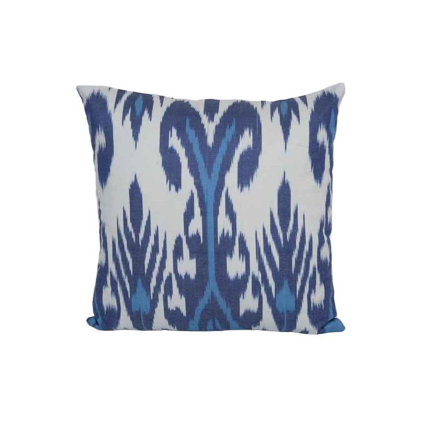 Silk Ikat Velvet Pillow Cover | 14'' x 14''