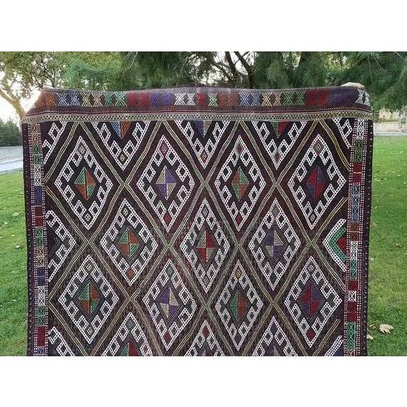 Vintage Turkish Kilim Rug 5'3'' x 8'6''