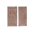 Vintage Oushak Yastik Rugs Set of 2 | 22'' x 41''