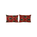 Uzbek Roller Printed Pillow Cover Set of 2 | 15'' x 22''