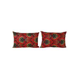 Uzbek Roller Printed Pillow Cover Set of 2 | 15'' x 22''