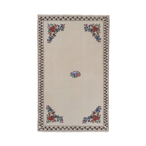 Vintage Turkish Kilim Rug 5'5'' x 8'2''