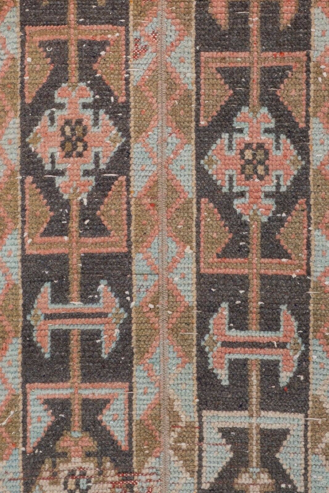 Vintage Turkish Runner Rug 1'7'' x 9'7''