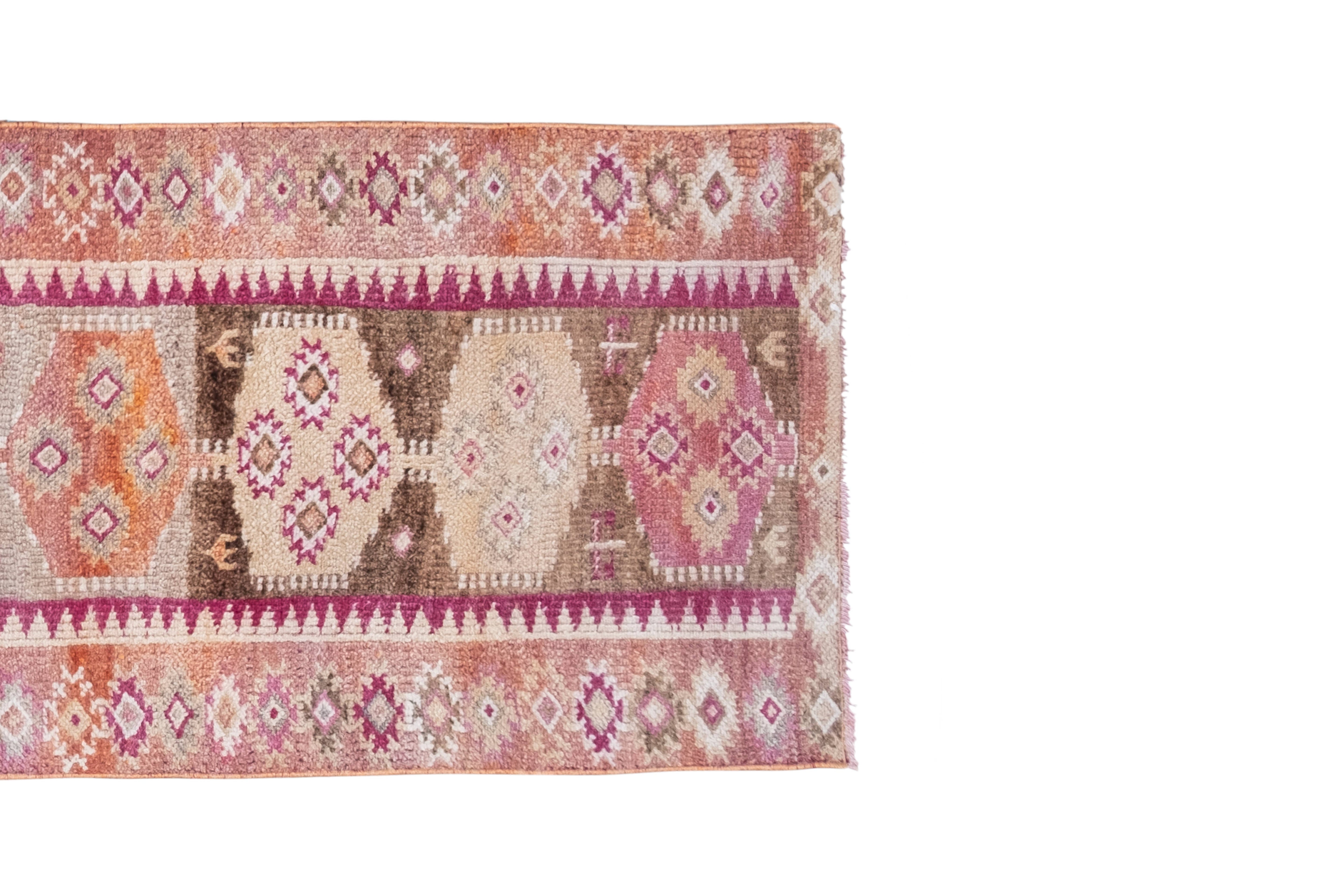 Vintage Kurdish Runner Rug 2'8'' x 10'4''