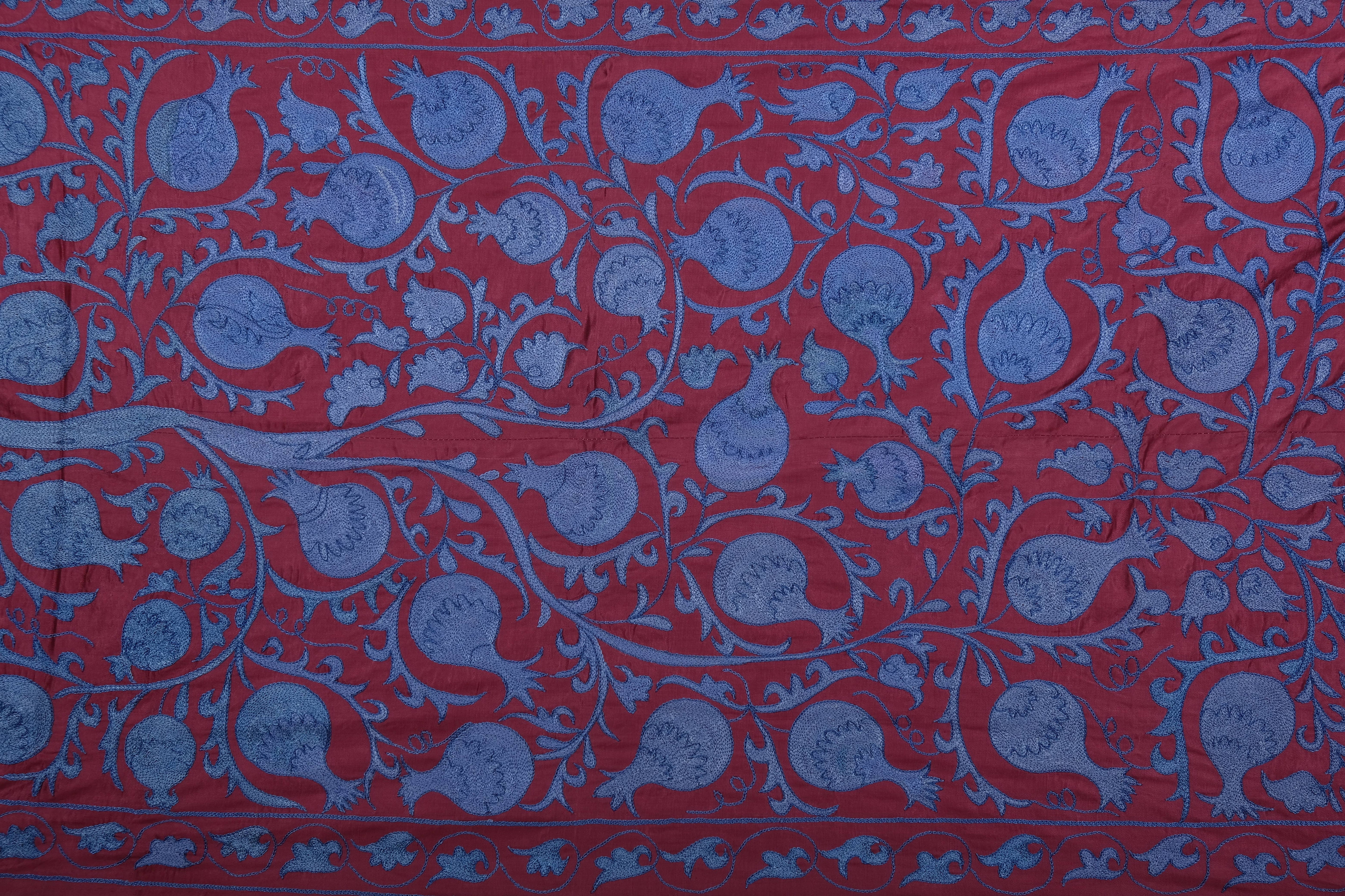 Silk Suzani Wall Hanging & Bedspread 3'1'' x 6'3''