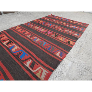 Vintage Turkish Kilim Runner 3'6'' x 9'6''