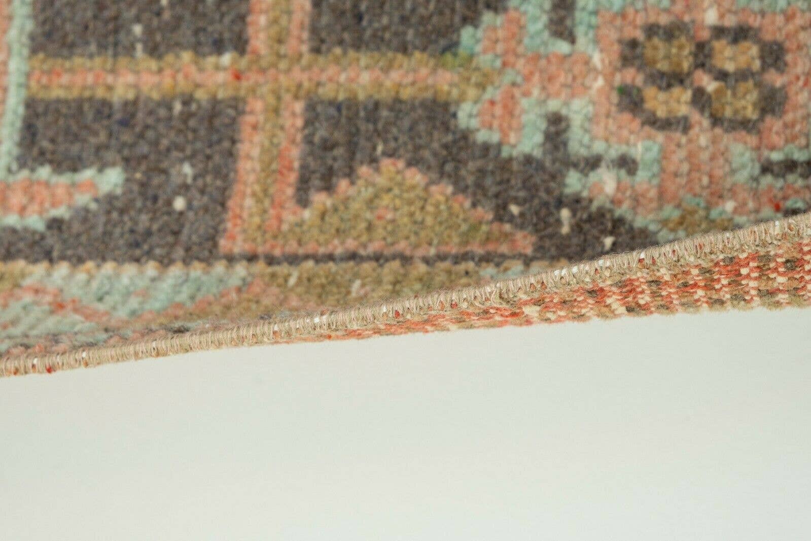Vintage Turkish Runner Rug 1'8'' x 8'7''