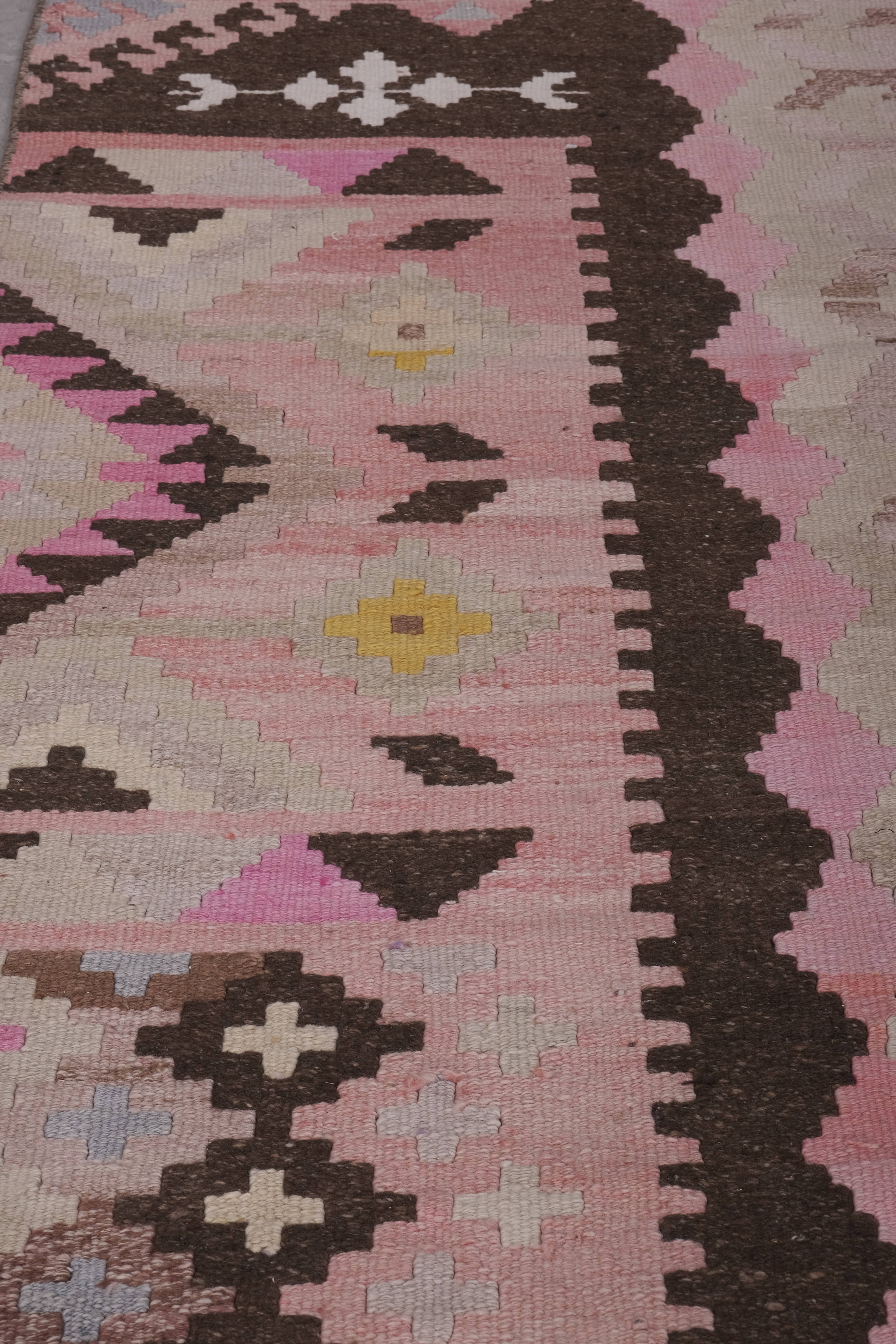 Vintage Turkish Runner Rug 2'4'' x 19'8''