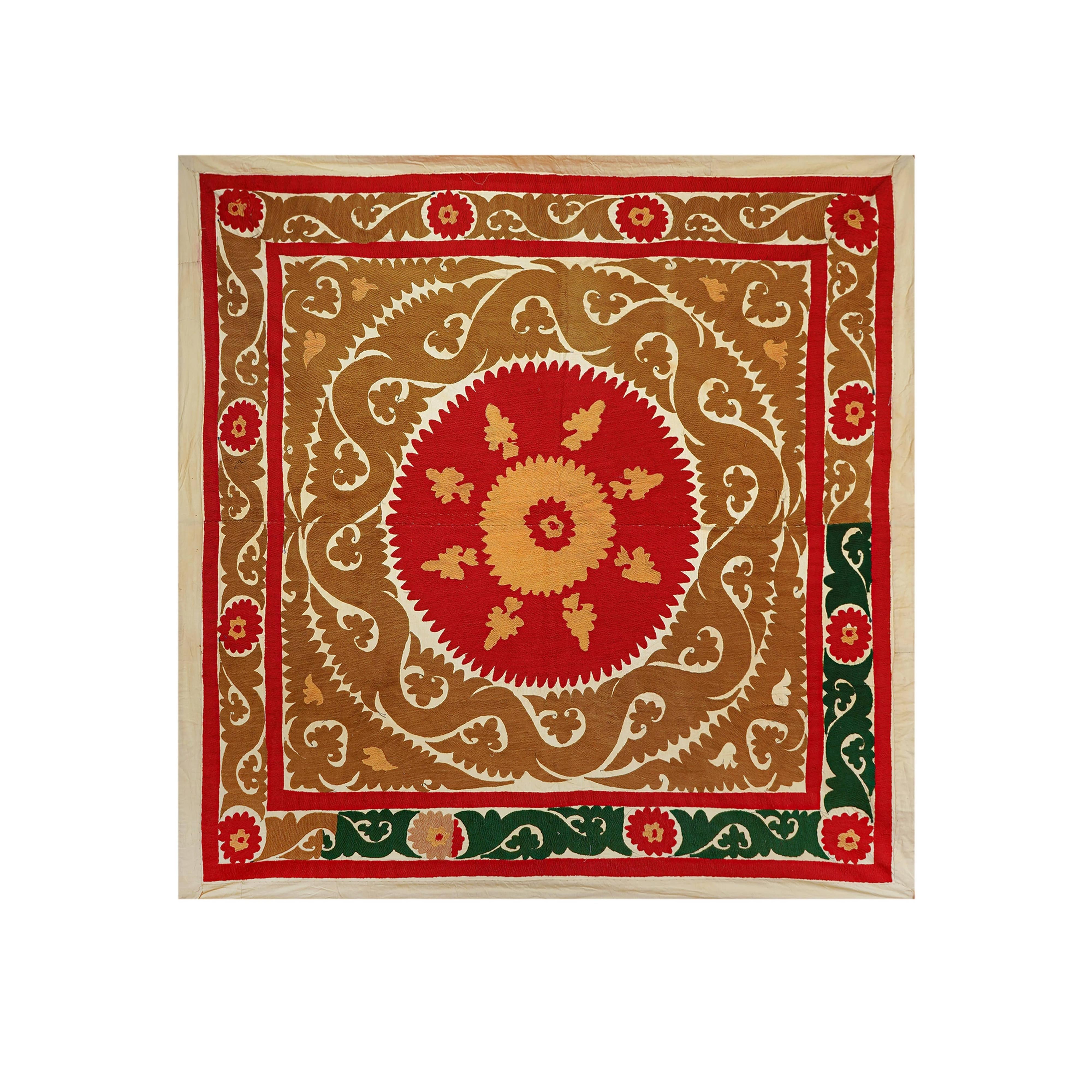 Suzani Wall Hanging & Bedspread | 4'9'' x 5'2''