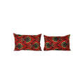 Uzbek Roller Printed Pillow Cover Set of 2 | 14'' x 22''