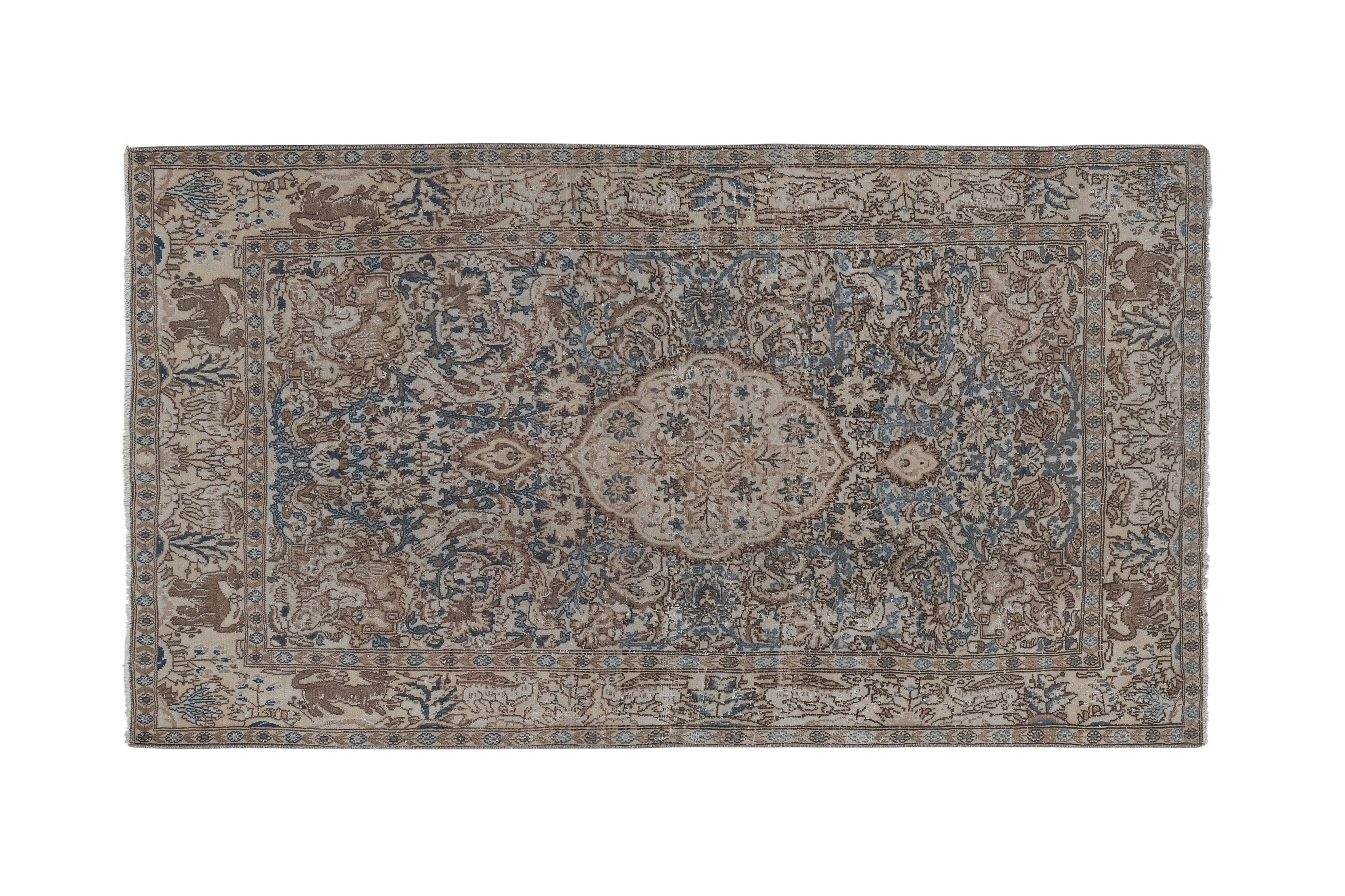 Vintage Turkish Rug 3'4'' x 5'11''