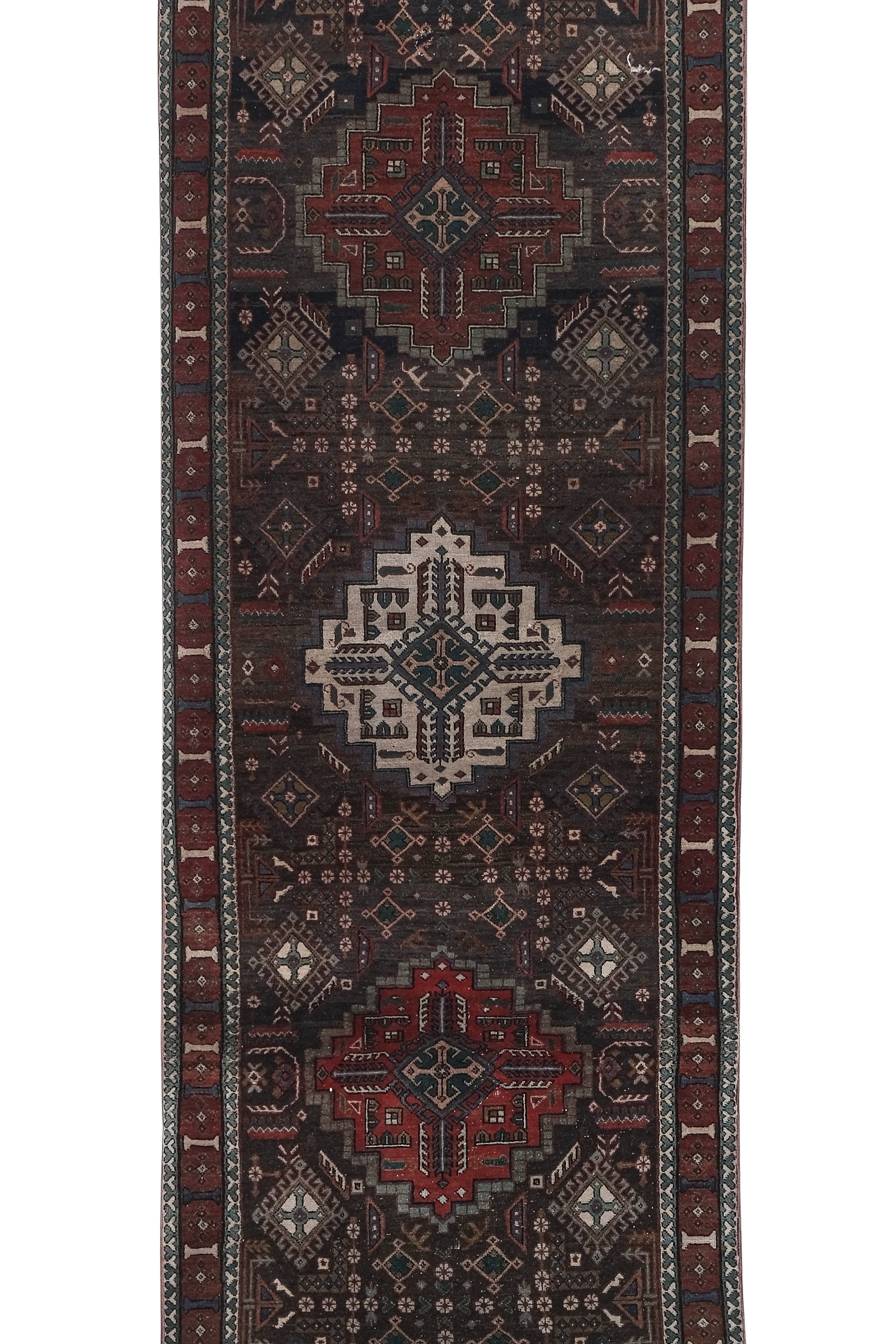 Vintage Caucasian Runner 3'8'' x 14'9''