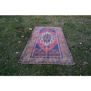Vintage Turkish Rug 4'3'' x 7'10''