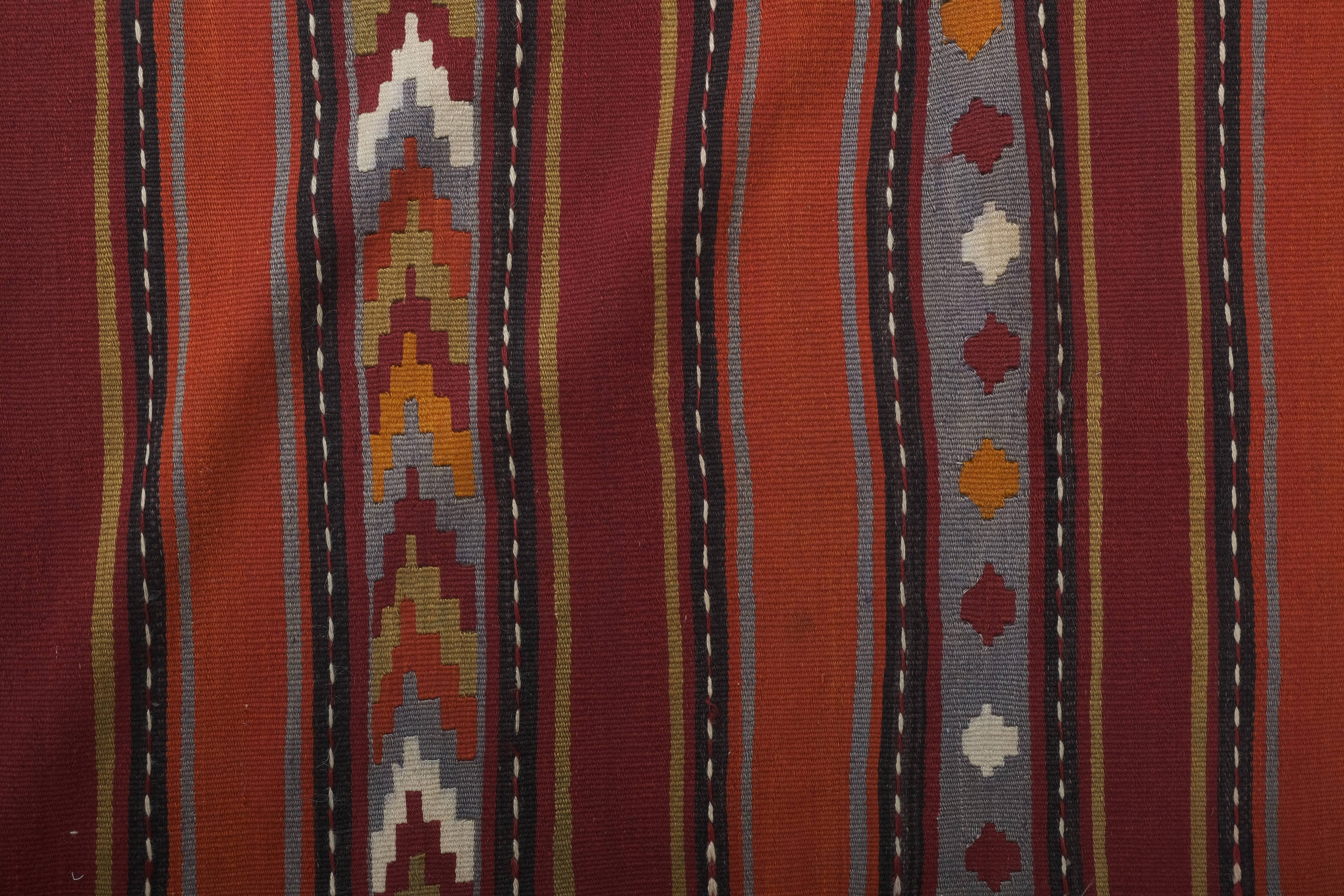 Vintage Turkish Kilim Runner 2'5'' x 22'6''