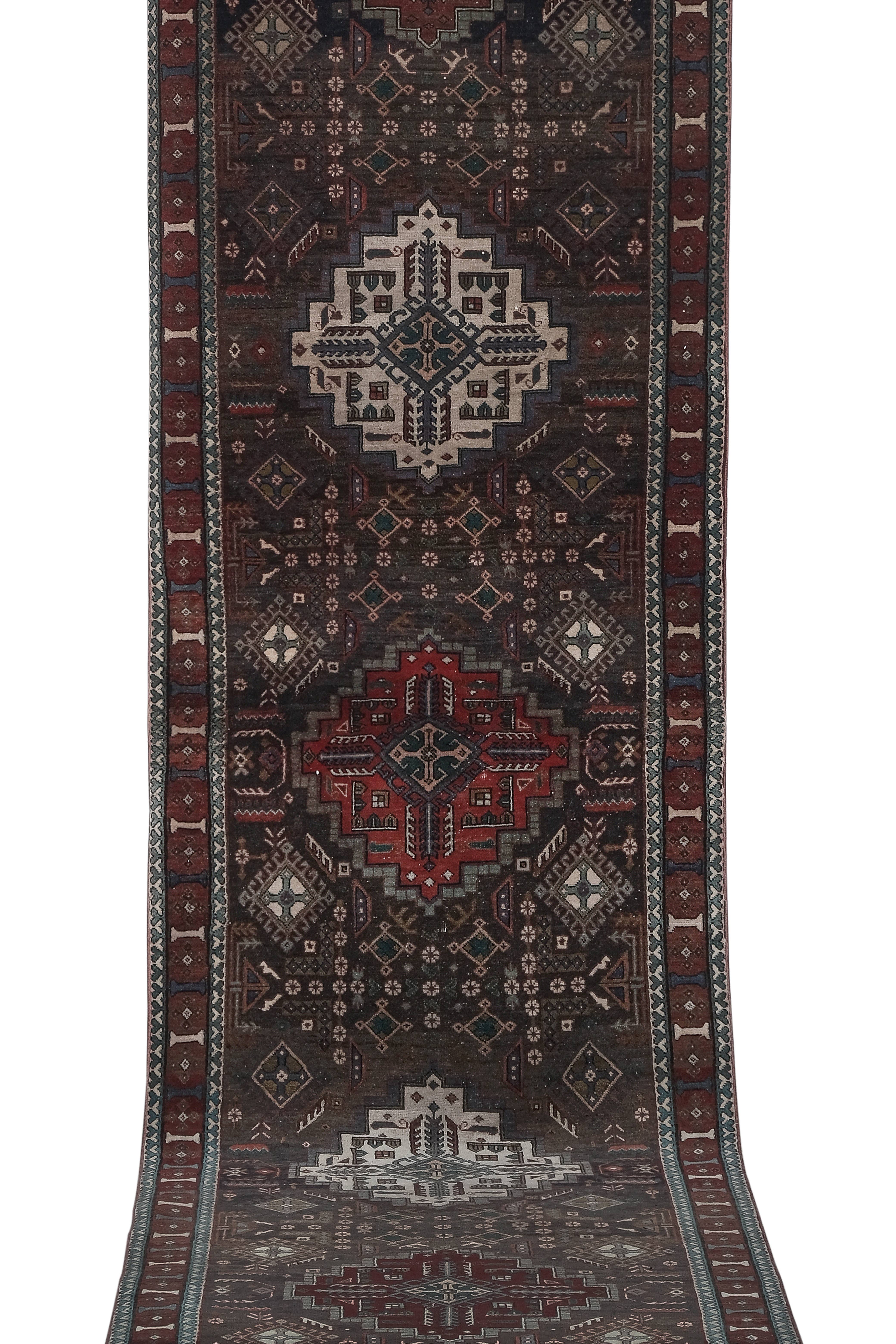 Vintage Caucasian Runner 3'8'' x 14'9''