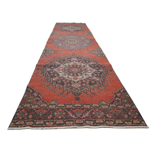 Vintage Oushak Runner 3'4'' x 13'3''