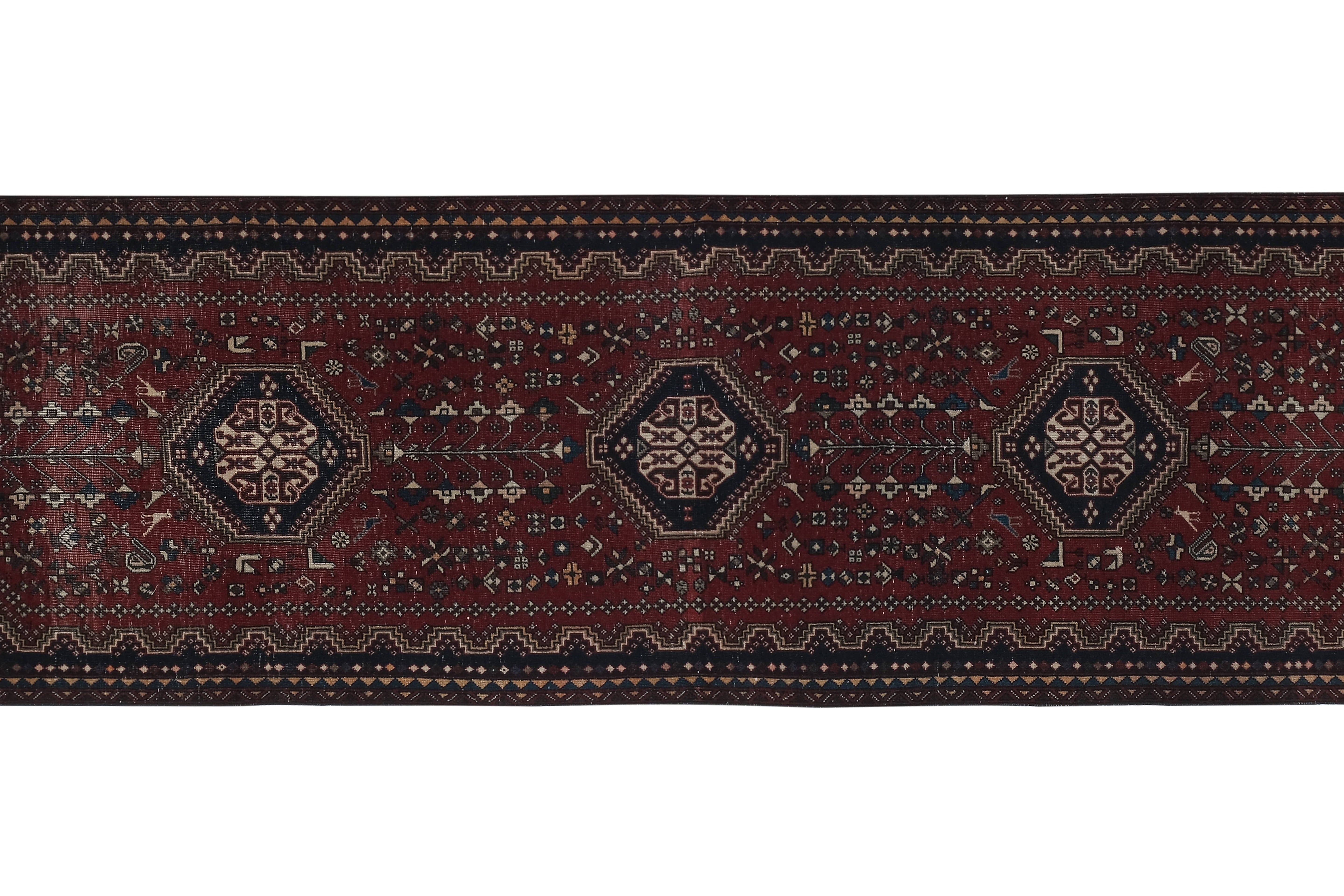 Vintage Turkish Runner Rug 2'7'' x 9'6''