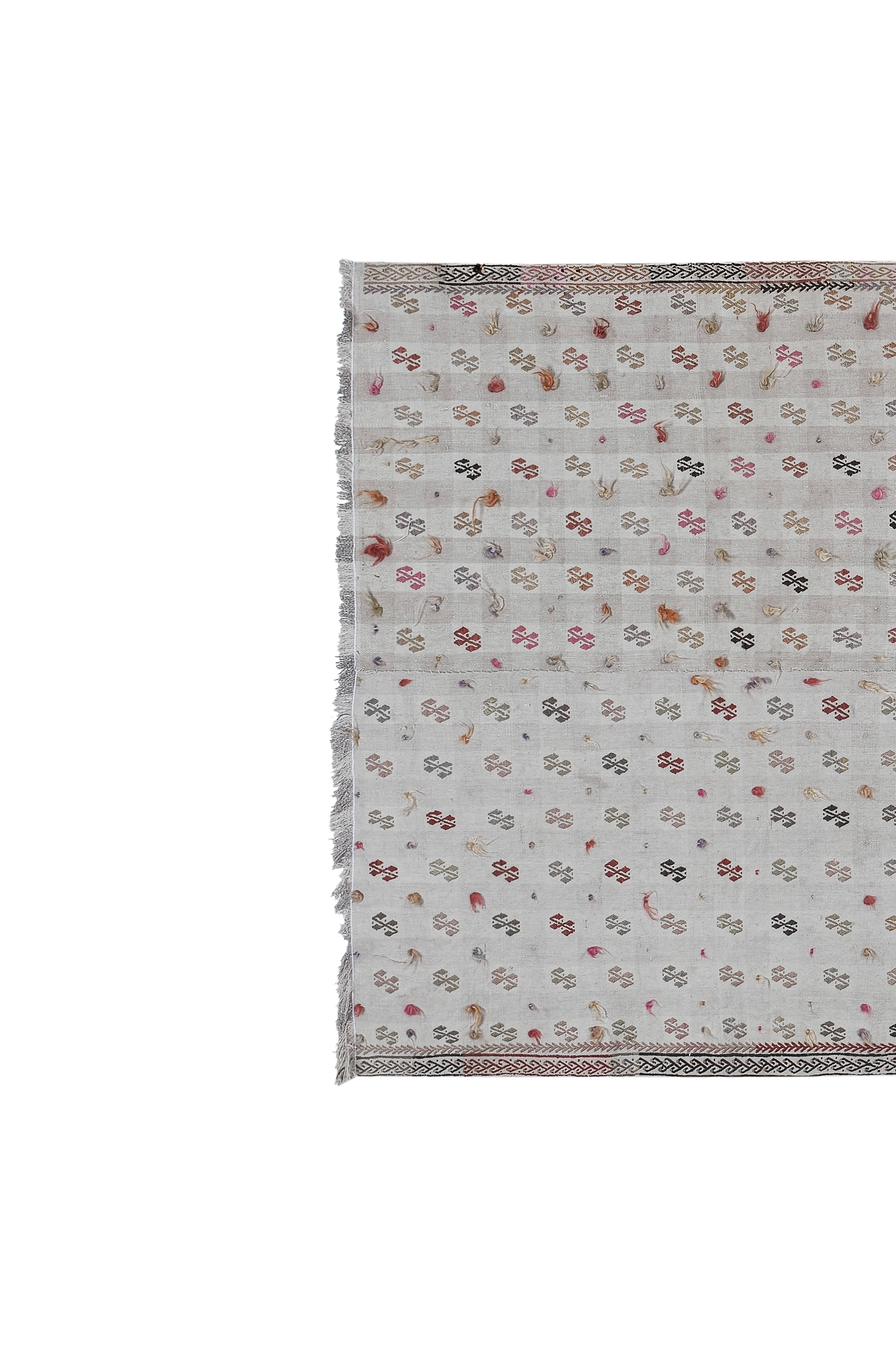 Vintage Turkish Kilim Rug 4'7'' x 8'5''