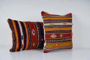 Kilim Pillow Cover Set of 2 | 16'' x 24''