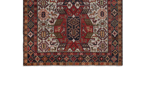 Vintage Soumac Kilim Rug 4' x 6'4''