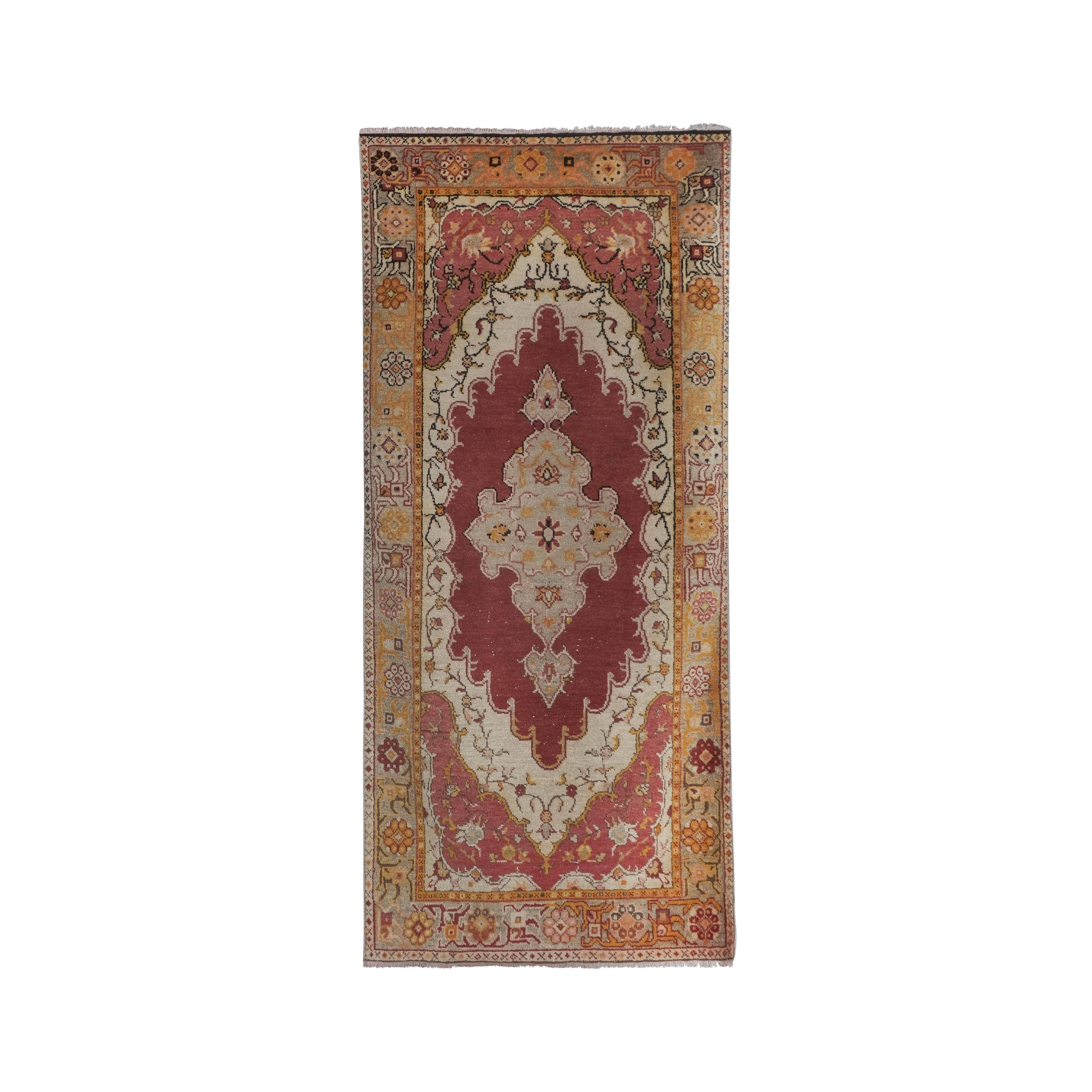 Vintage Oushak Rug 3'5'' x 7'9''
