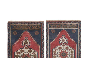 Vintage Turkish Yastik Rugs Set of 2 | 22'' x 38''