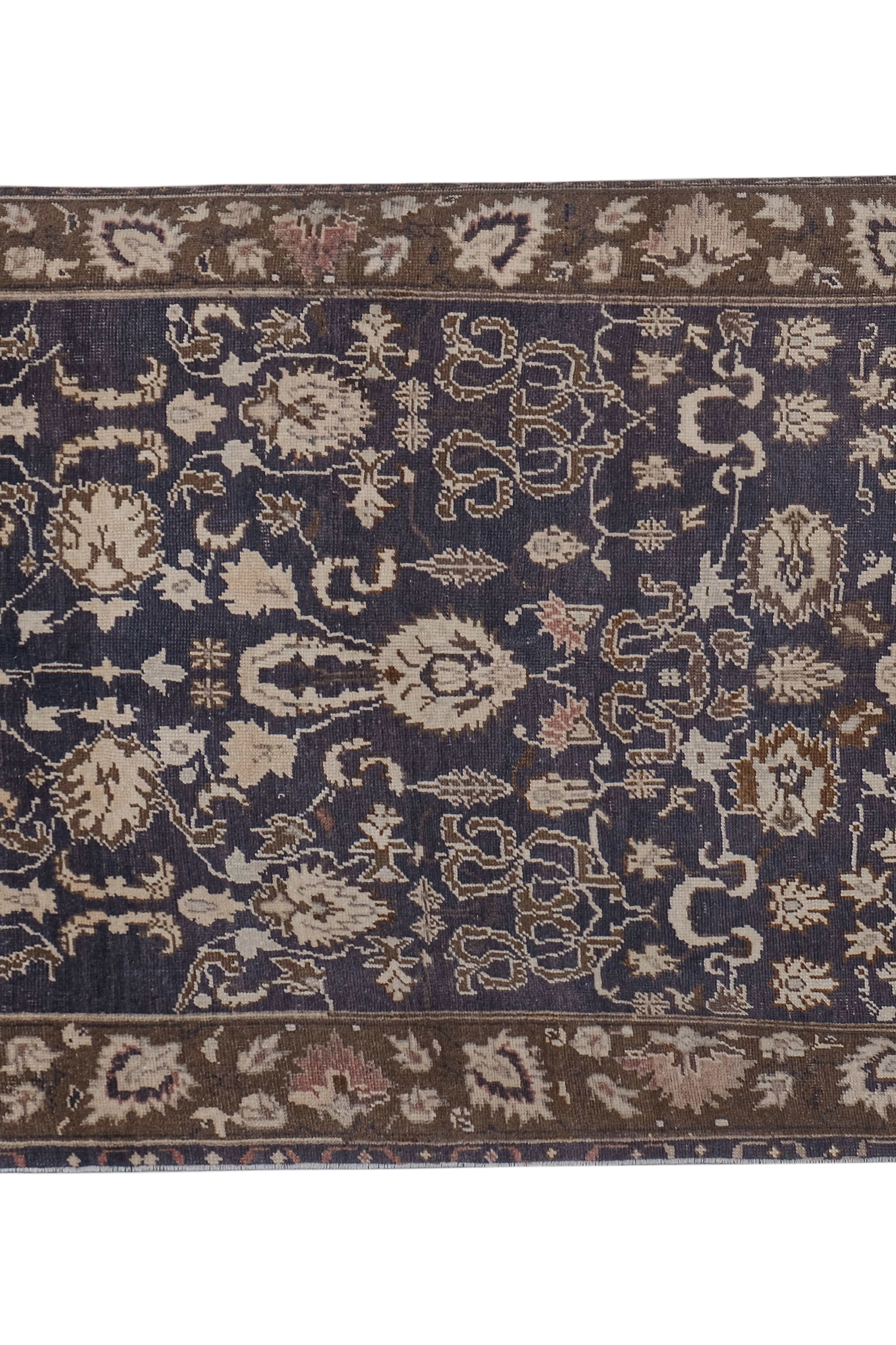 Vintage Turkish Karapinar Rug 4'3'' x 7'2''